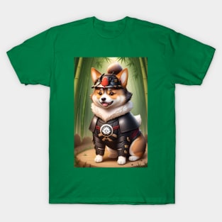 A cute samurai corgi dog #1 T-Shirt